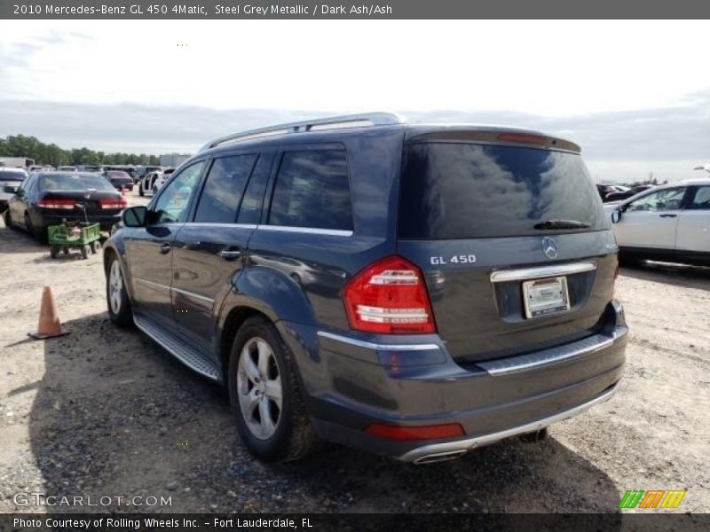 Steel Grey Metallic / Dark Ash/Ash 2010 Mercedes-Benz GL 450 4Matic