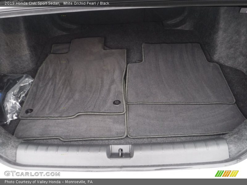 White Orchid Pearl / Black 2019 Honda Civic Sport Sedan