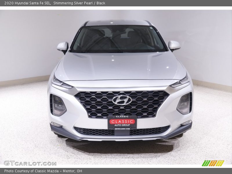 Shimmering Silver Pearl / Black 2020 Hyundai Santa Fe SEL