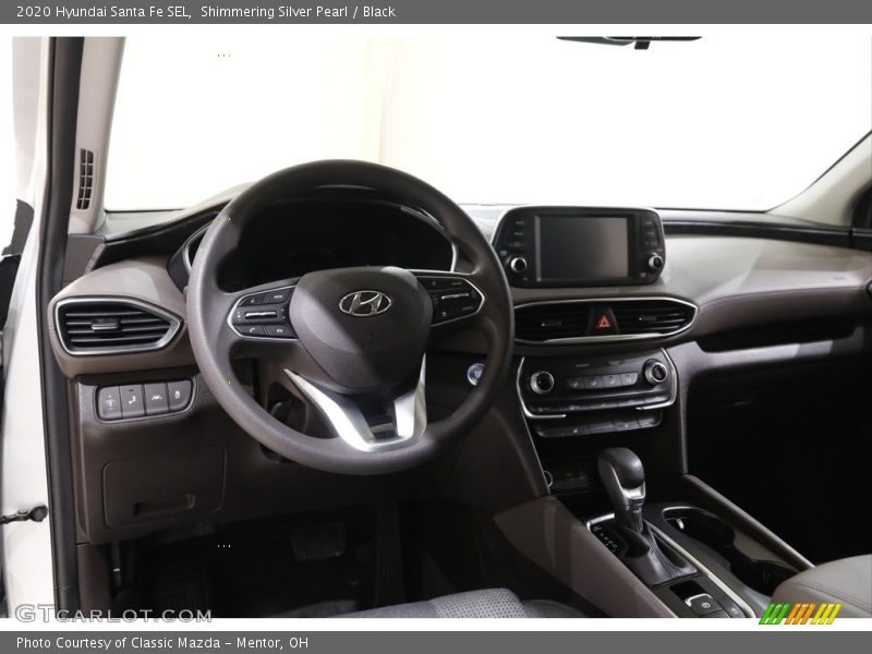 Shimmering Silver Pearl / Black 2020 Hyundai Santa Fe SEL