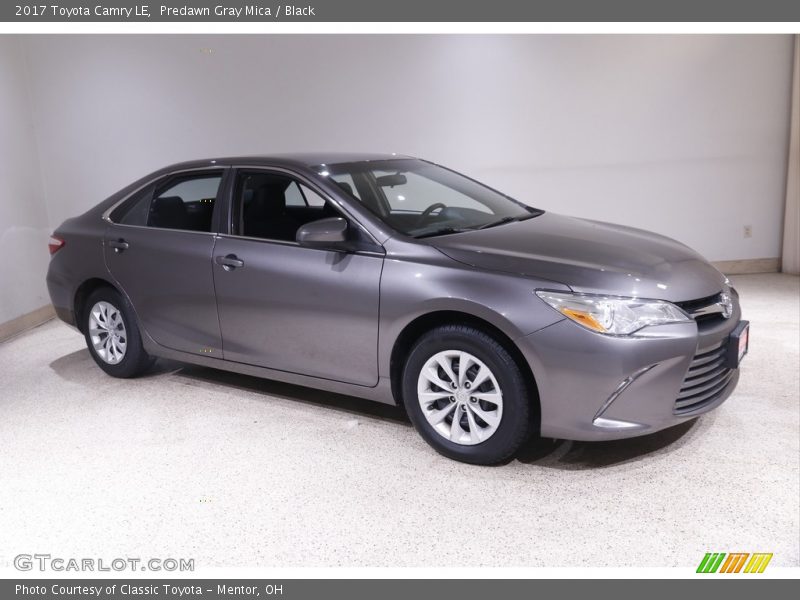 Predawn Gray Mica / Black 2017 Toyota Camry LE