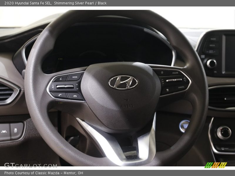 Shimmering Silver Pearl / Black 2020 Hyundai Santa Fe SEL