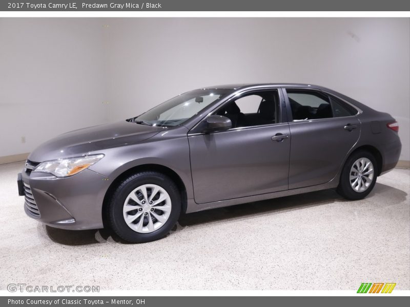 Predawn Gray Mica / Black 2017 Toyota Camry LE