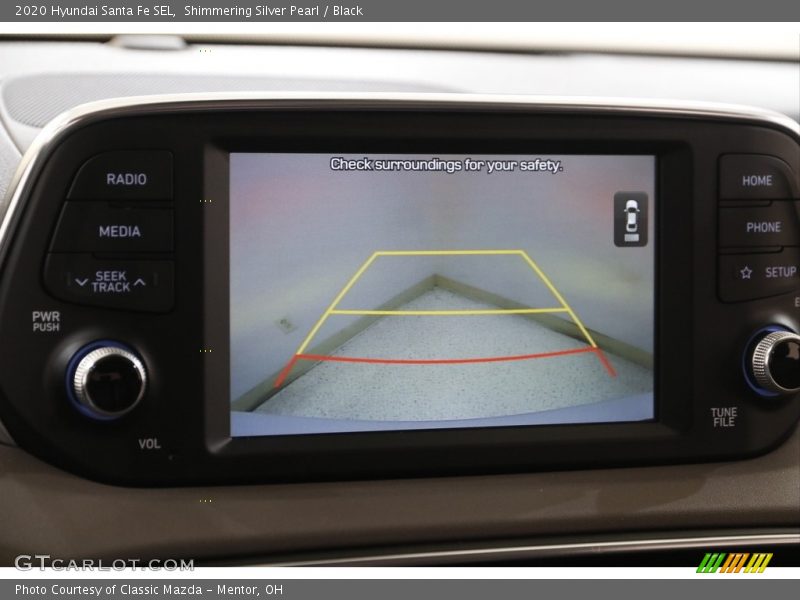 Shimmering Silver Pearl / Black 2020 Hyundai Santa Fe SEL