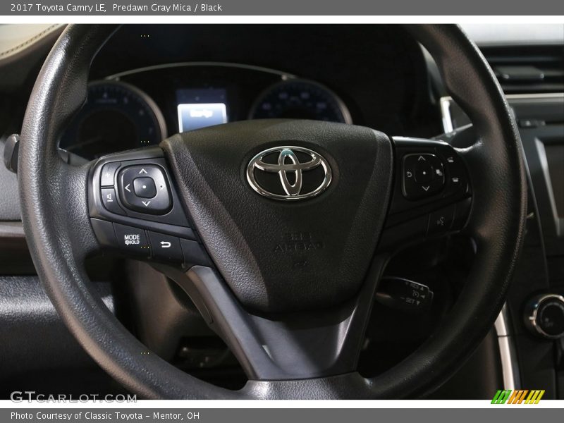 Predawn Gray Mica / Black 2017 Toyota Camry LE