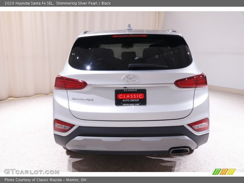 Shimmering Silver Pearl / Black 2020 Hyundai Santa Fe SEL