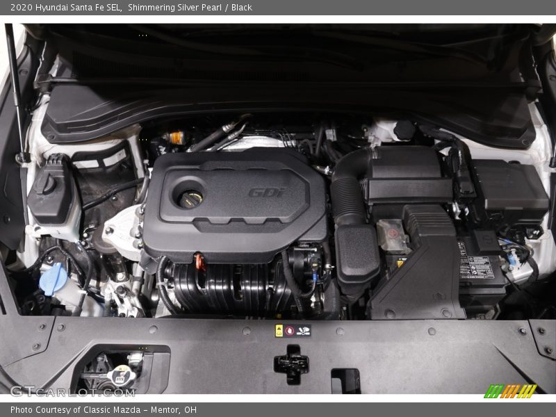 Shimmering Silver Pearl / Black 2020 Hyundai Santa Fe SEL