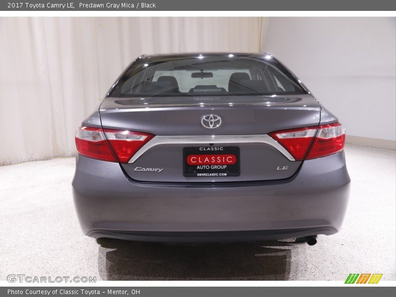 Predawn Gray Mica / Black 2017 Toyota Camry LE