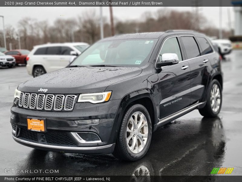 Diamond Black Crystal Pearl / Light Frost/Brown 2020 Jeep Grand Cherokee Summit 4x4