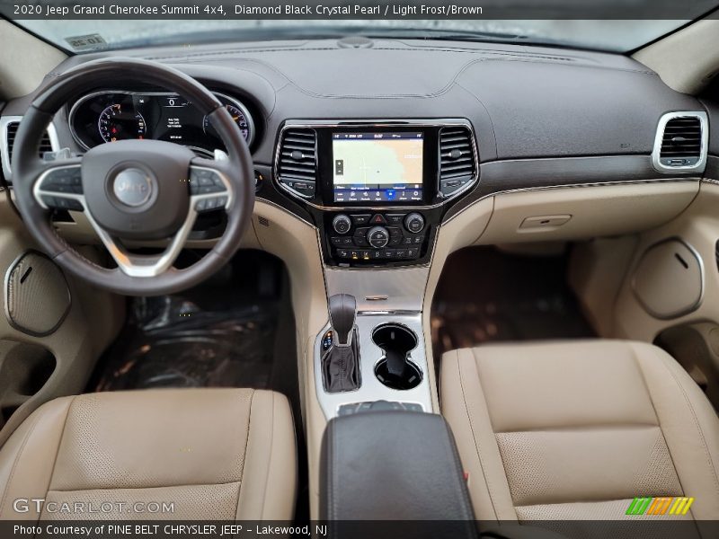 Diamond Black Crystal Pearl / Light Frost/Brown 2020 Jeep Grand Cherokee Summit 4x4