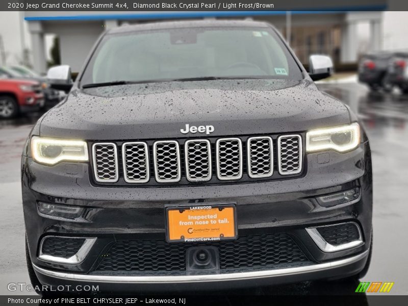 Diamond Black Crystal Pearl / Light Frost/Brown 2020 Jeep Grand Cherokee Summit 4x4