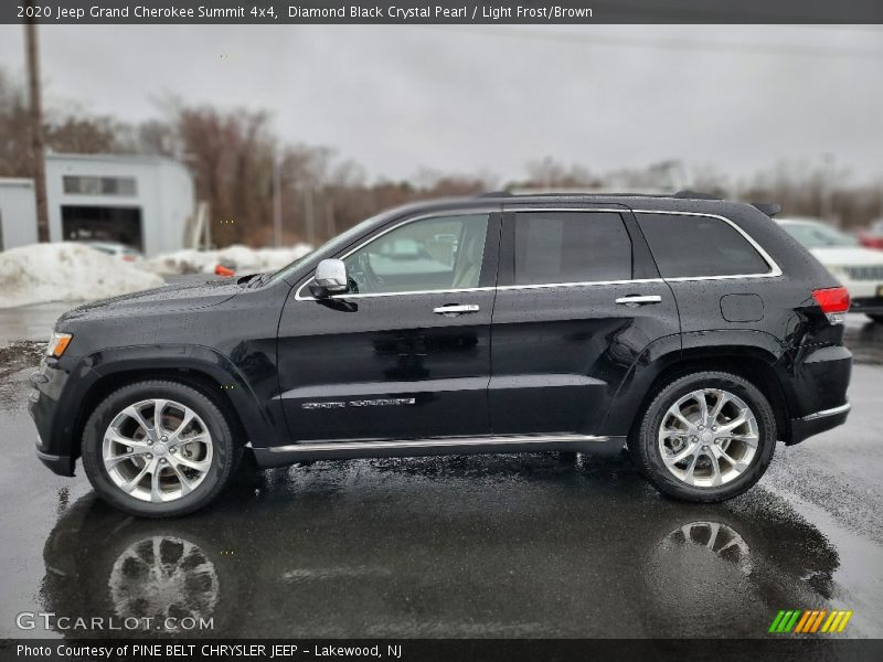 Diamond Black Crystal Pearl / Light Frost/Brown 2020 Jeep Grand Cherokee Summit 4x4