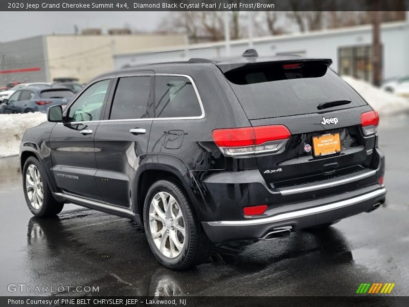 Diamond Black Crystal Pearl / Light Frost/Brown 2020 Jeep Grand Cherokee Summit 4x4