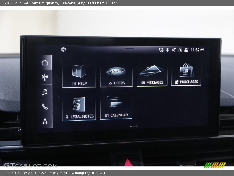 Daytona Gray Pearl Effect / Black 2021 Audi A4 Premium quattro