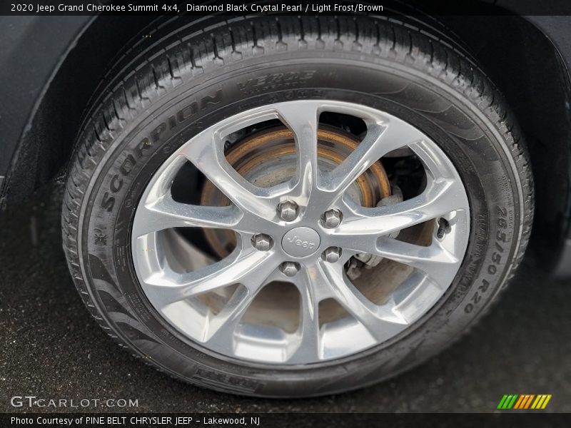 Diamond Black Crystal Pearl / Light Frost/Brown 2020 Jeep Grand Cherokee Summit 4x4