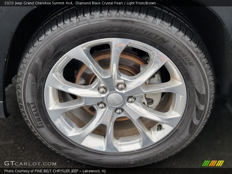 Diamond Black Crystal Pearl / Light Frost/Brown 2020 Jeep Grand Cherokee Summit 4x4