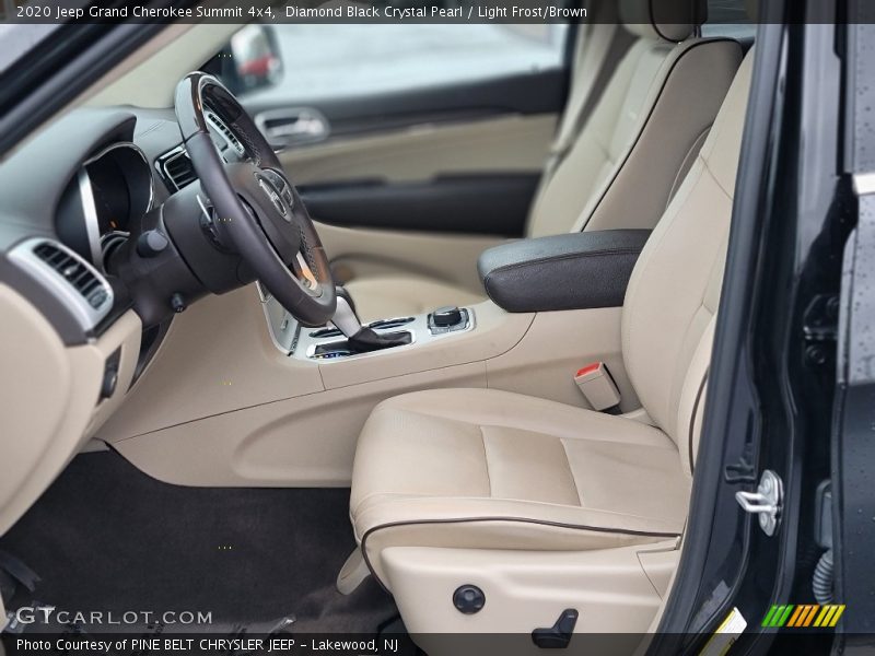 Diamond Black Crystal Pearl / Light Frost/Brown 2020 Jeep Grand Cherokee Summit 4x4