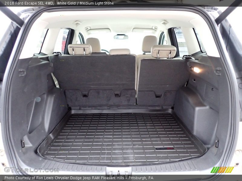 White Gold / Medium Light Stone 2018 Ford Escape SEL 4WD