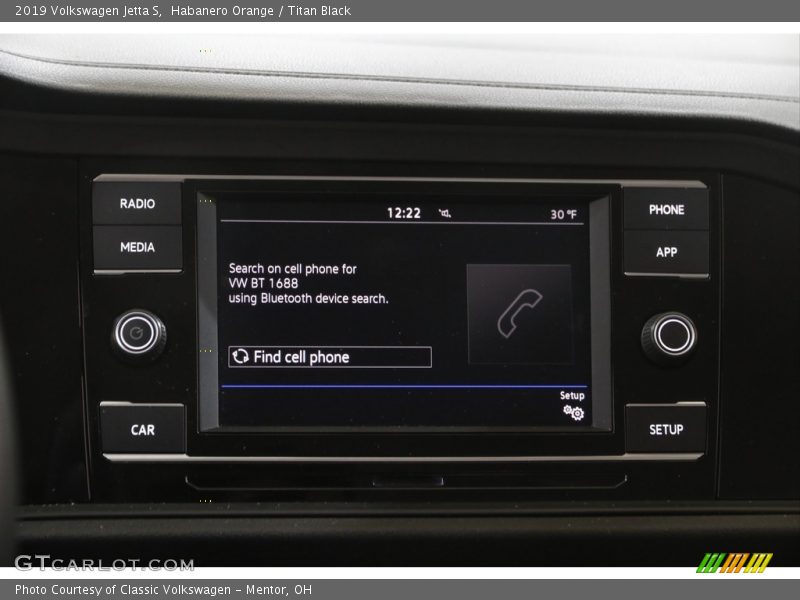Habanero Orange / Titan Black 2019 Volkswagen Jetta S