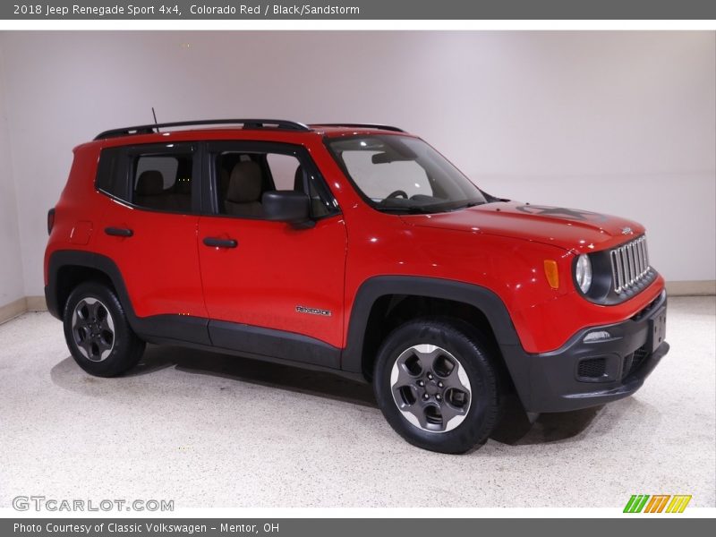 Colorado Red / Black/Sandstorm 2018 Jeep Renegade Sport 4x4