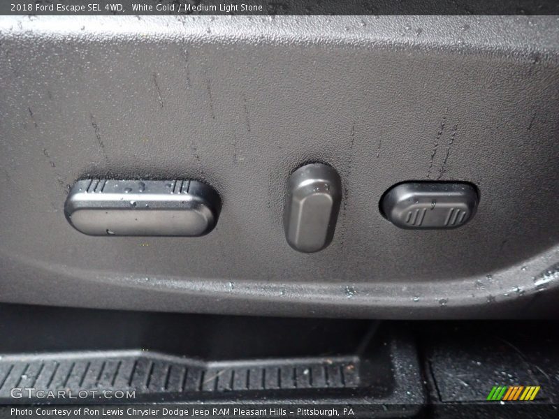 White Gold / Medium Light Stone 2018 Ford Escape SEL 4WD
