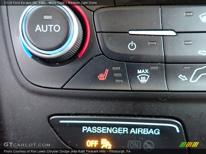 White Gold / Medium Light Stone 2018 Ford Escape SEL 4WD