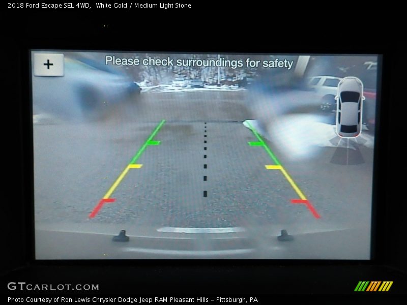 White Gold / Medium Light Stone 2018 Ford Escape SEL 4WD