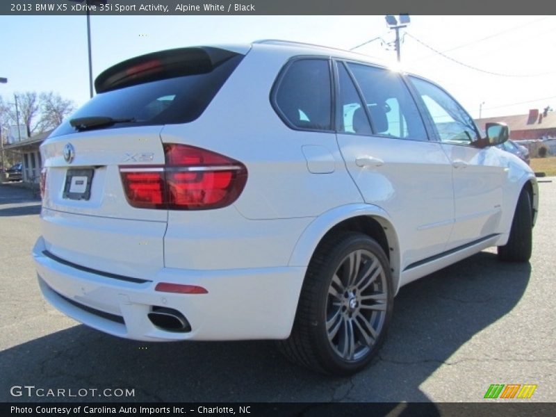 Alpine White / Black 2013 BMW X5 xDrive 35i Sport Activity