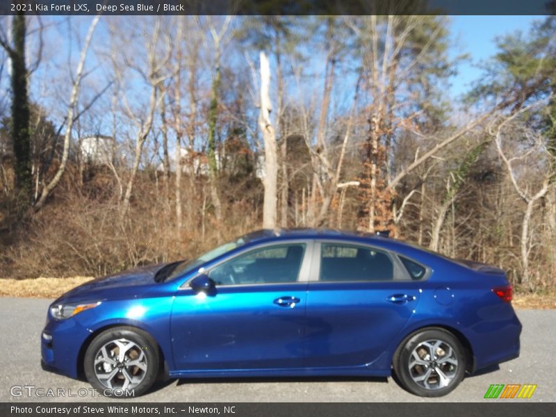 Deep Sea Blue / Black 2021 Kia Forte LXS