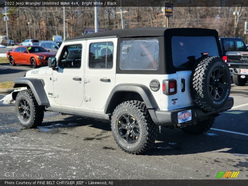 Bright White / Black 2022 Jeep Wrangler Unlimited Willys 4x4