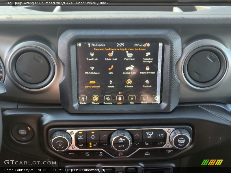 Bright White / Black 2022 Jeep Wrangler Unlimited Willys 4x4