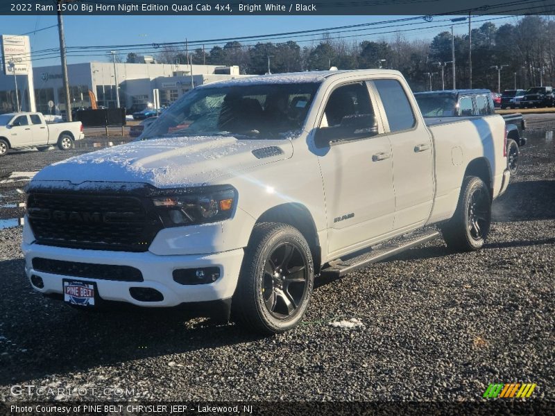 Bright White / Black 2022 Ram 1500 Big Horn Night Edition Quad Cab 4x4