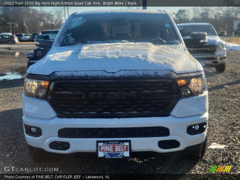 Bright White / Black 2022 Ram 1500 Big Horn Night Edition Quad Cab 4x4