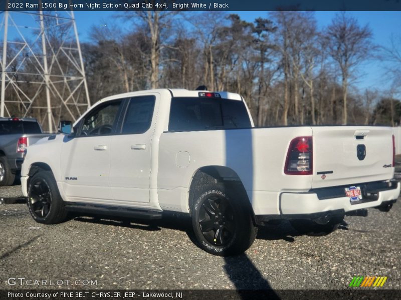 Bright White / Black 2022 Ram 1500 Big Horn Night Edition Quad Cab 4x4