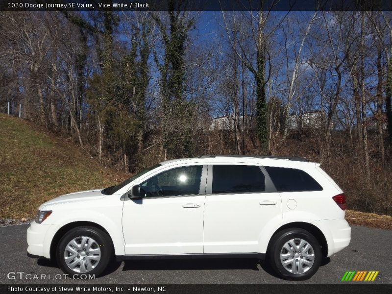 Vice White / Black 2020 Dodge Journey SE Value