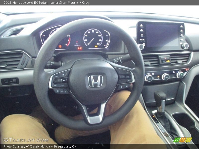 Lunar Silver Metallic / Gray 2018 Honda Accord EX Sedan