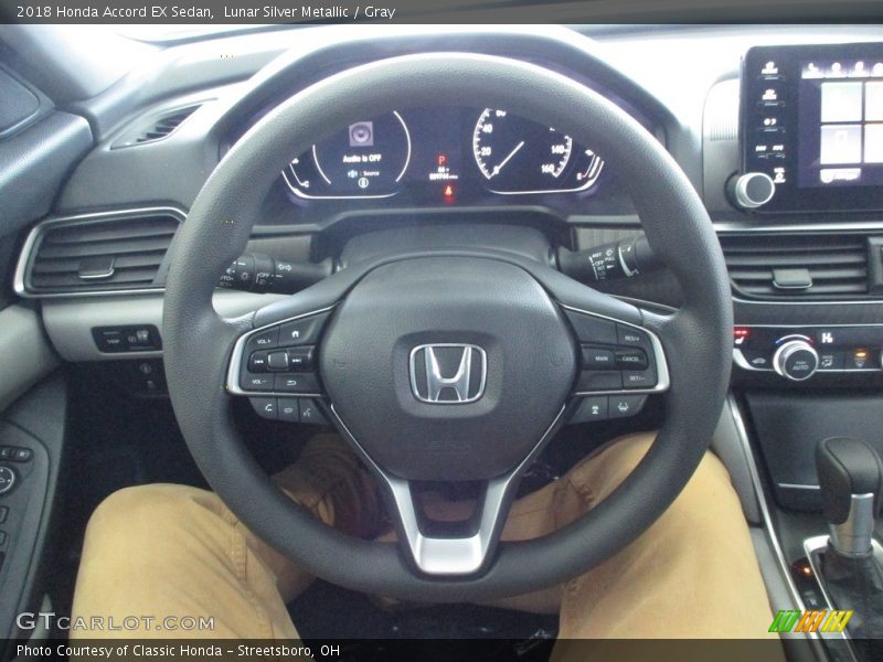 Lunar Silver Metallic / Gray 2018 Honda Accord EX Sedan