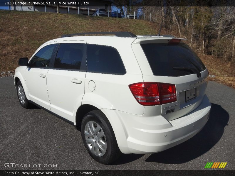 Vice White / Black 2020 Dodge Journey SE Value