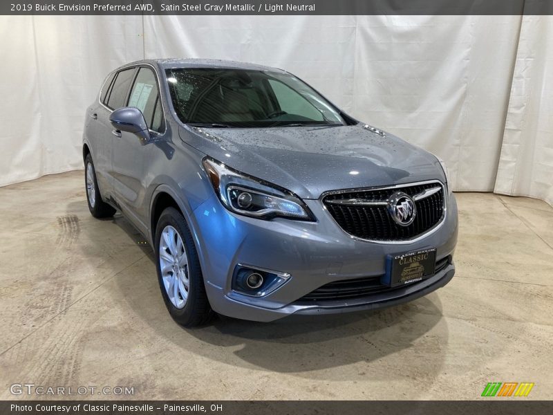 Satin Steel Gray Metallic / Light Neutral 2019 Buick Envision Preferred AWD