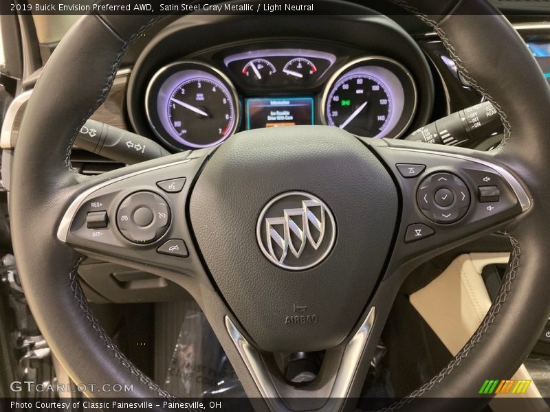 Satin Steel Gray Metallic / Light Neutral 2019 Buick Envision Preferred AWD