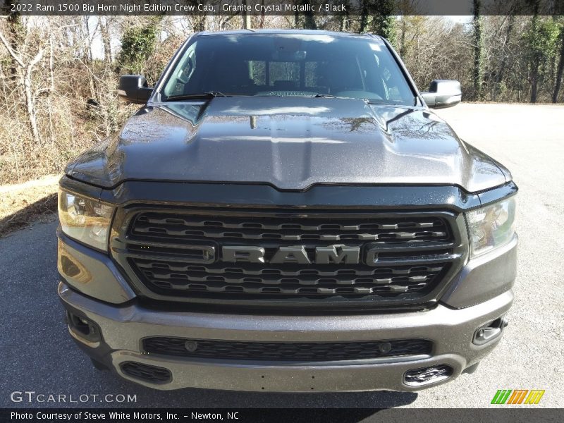 Granite Crystal Metallic / Black 2022 Ram 1500 Big Horn Night Edition Crew Cab
