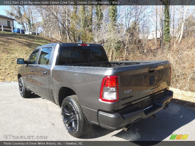 Granite Crystal Metallic / Black 2022 Ram 1500 Big Horn Night Edition Crew Cab