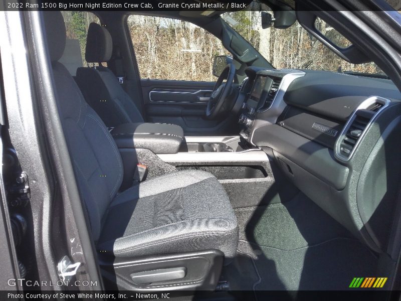 Granite Crystal Metallic / Black 2022 Ram 1500 Big Horn Night Edition Crew Cab