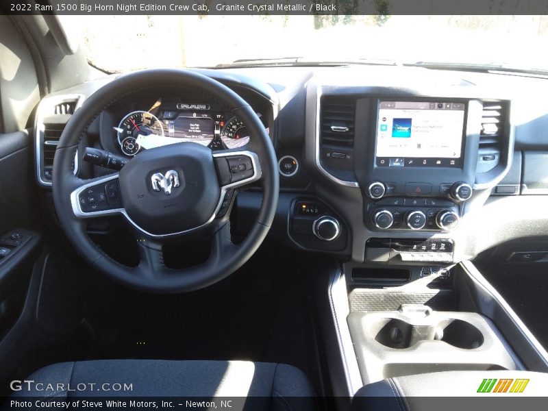 Granite Crystal Metallic / Black 2022 Ram 1500 Big Horn Night Edition Crew Cab