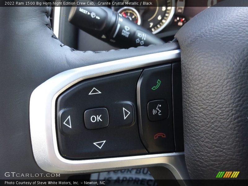 Granite Crystal Metallic / Black 2022 Ram 1500 Big Horn Night Edition Crew Cab