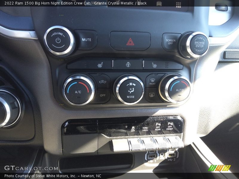 Granite Crystal Metallic / Black 2022 Ram 1500 Big Horn Night Edition Crew Cab