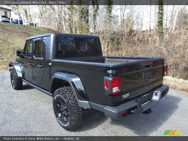 Black / Black 2022 Jeep Gladiator Willys 4x4