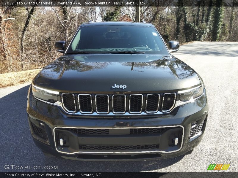 Rocky Mountain Pearl / Global Black 2022 Jeep Grand Cherokee L Overland 4x4