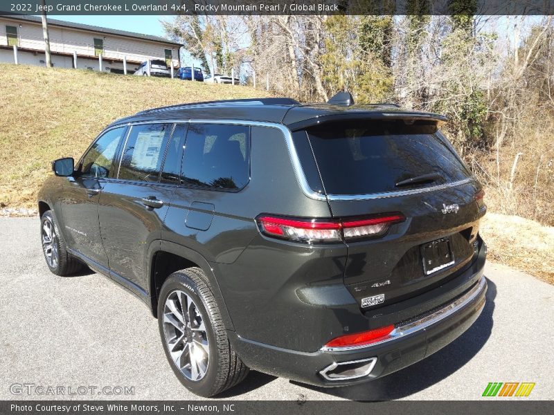 Rocky Mountain Pearl / Global Black 2022 Jeep Grand Cherokee L Overland 4x4