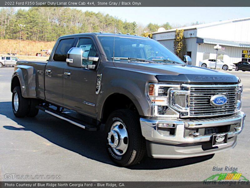 Stone Gray / Black Onyx 2022 Ford F350 Super Duty Lariat Crew Cab 4x4
